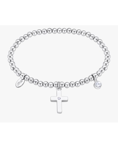 Pulsera Acero Cruz