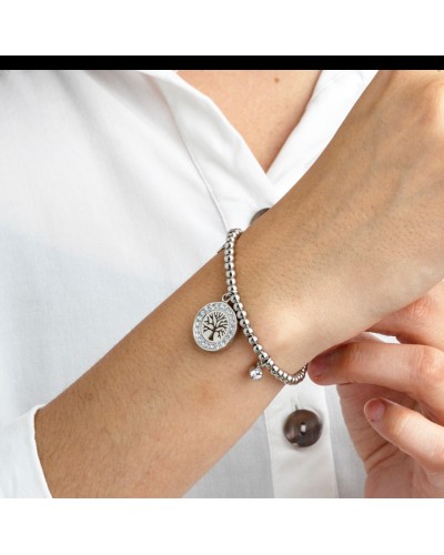 Pulsera bolas árbol de la vida extensible