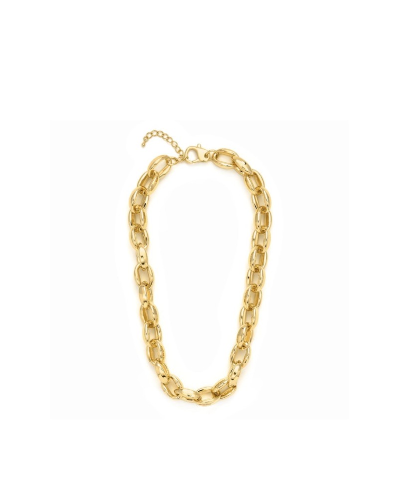 Collar eslabones dorados metal dorado
