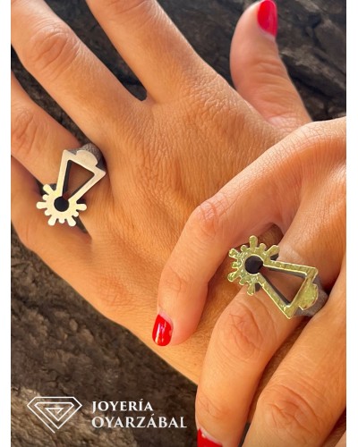 Anillo Virgen del Pilar Plata de ley